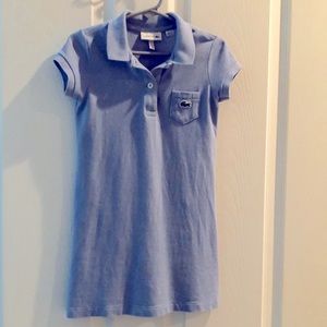 Lacoste girls polo cotton pique dress